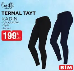CASİLLİ TERMAL TAYT KADIN fiyat ve kampanya bilgisi